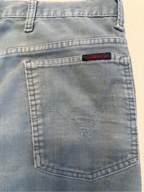 36x40 Men’s Vintage Cowden Corduroy Jeans-Light Blue-Gray